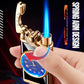 Beste Cadeau-Creatieve Draaiknop Rotsarm Opblaasbare Aansteker (Blauwe vlam)