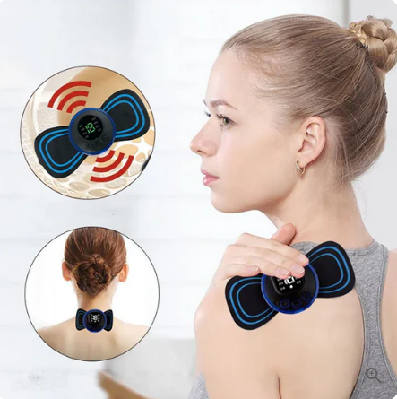 Draagbare Massager met 8 Modi en LCD-Scherm - Mini Spierstimulator voor Pijnverlichting